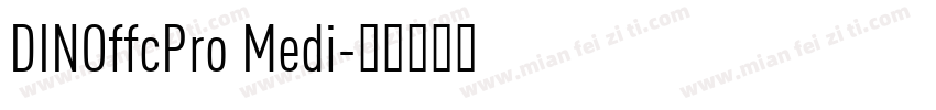 DINOffcPro Medi字体转换
